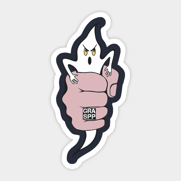 GRASPP Ghost Hand logo Sticker by Ghostgramps